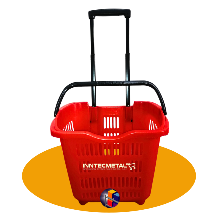 Canasto Liviano con Manija y Ruedas