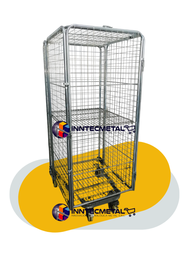 Roll Conteiner con repisa central incluye puerta y techo